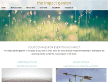 Tablet Screenshot of impactgarden.org
